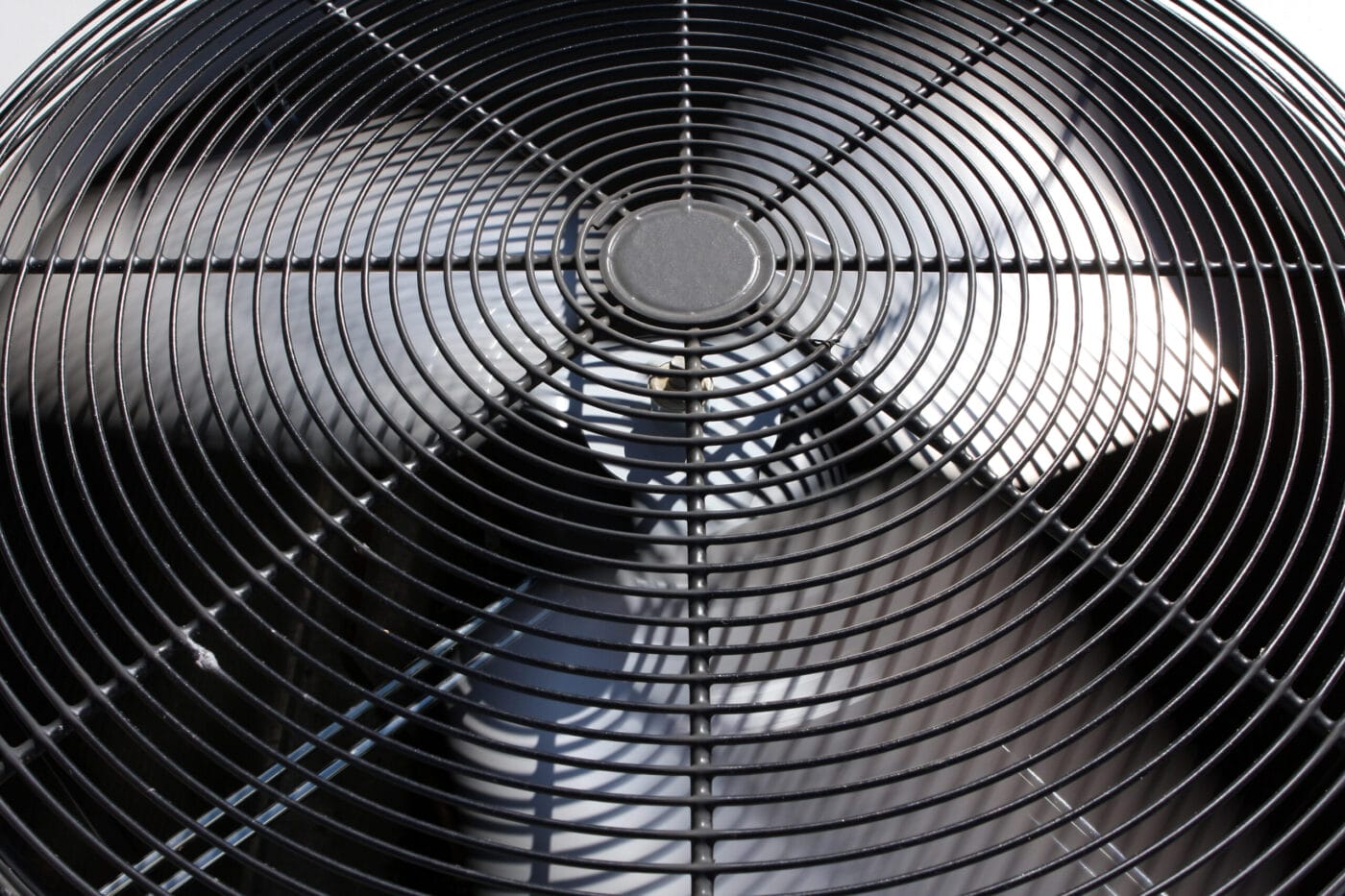 Close up of an HVAC fan